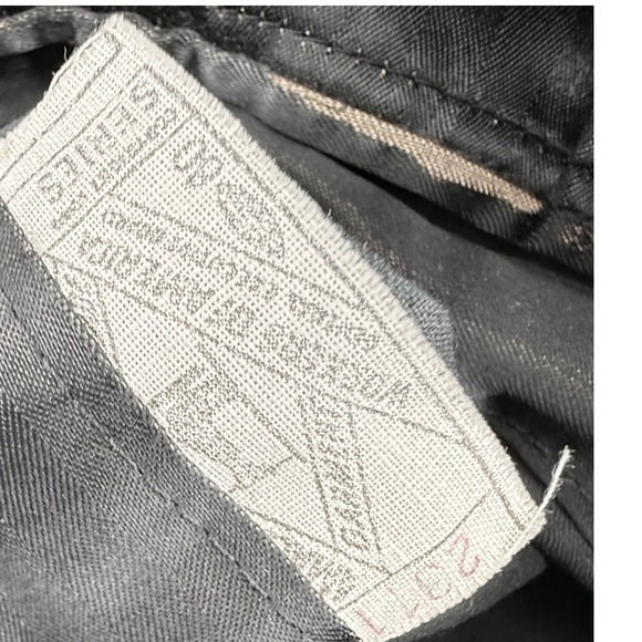 VTG Crombie Tweed Overcoat 48 Men's Blk Heavy Wool Overcoat *read* - Picture 13 of 16